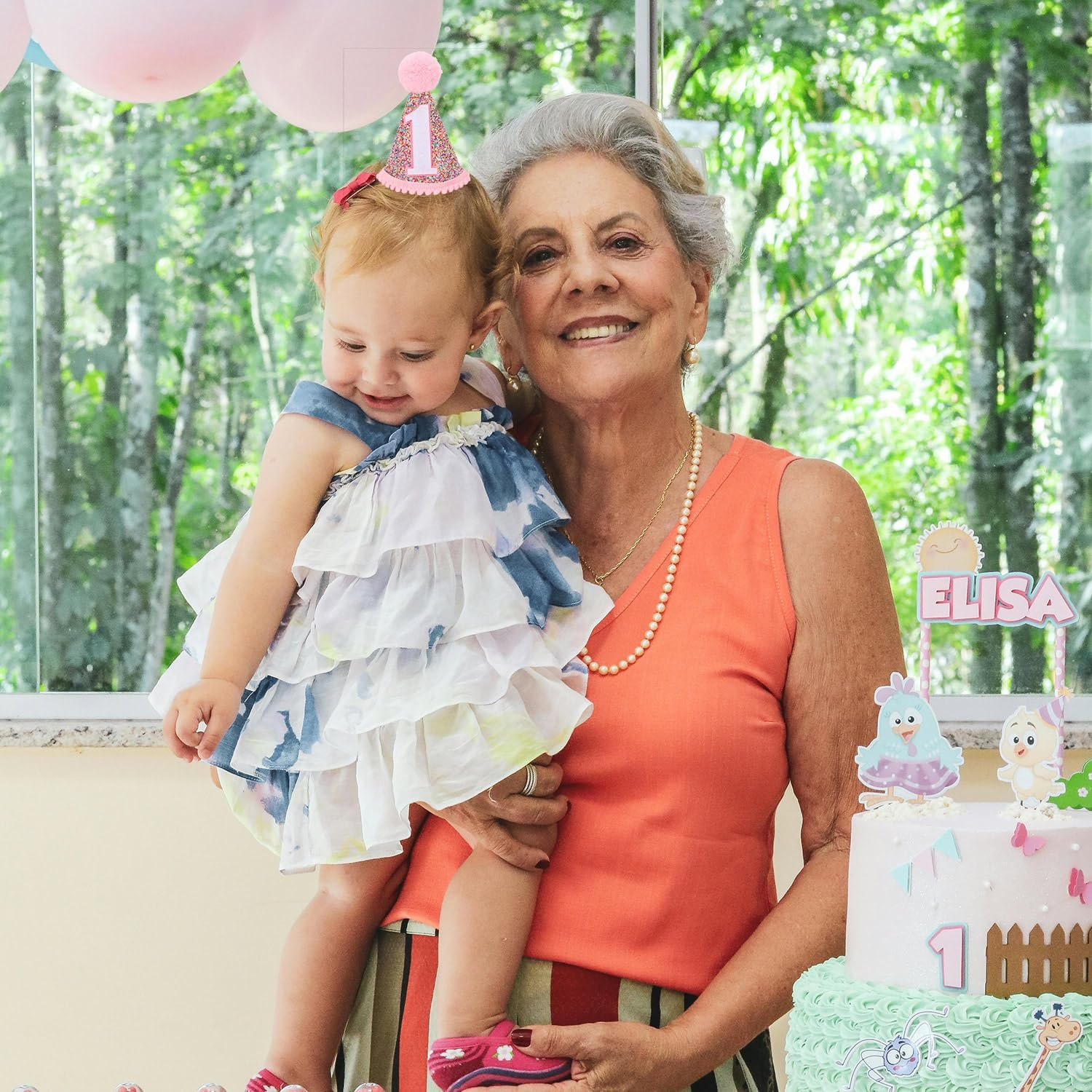 Eoopoon Rainbow Cone Birthday Hat, Glitter Birthday Hat, Perfect Birthday Party Decoration for Boys and Girls - First Cone Hat image number 6