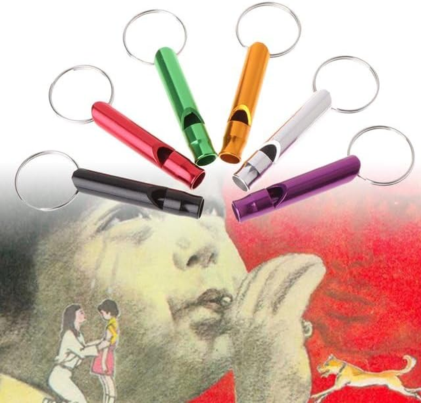 6 Pcs Colorful Ultrasonic Dog Training Whistles Metal Dog Training Whistles for Small Pet Dog Whistles Dog Flute Dog Whistles That Makes Dogs Come to You Dog Whistles That Makes Dogs Stop Barking image number 1