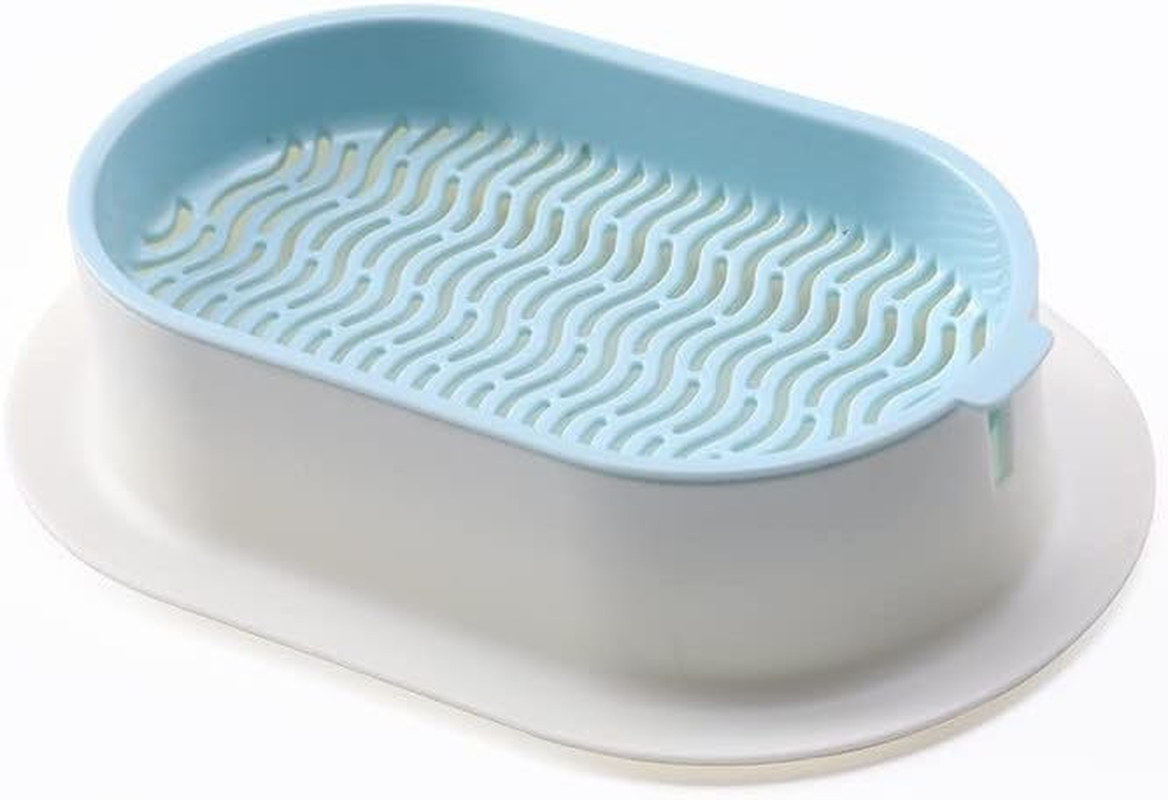 Cat Grass Planter Plastic Grass Box for Indoor Cat Grass,Practical Soil Free Growing Containers (Pink2)