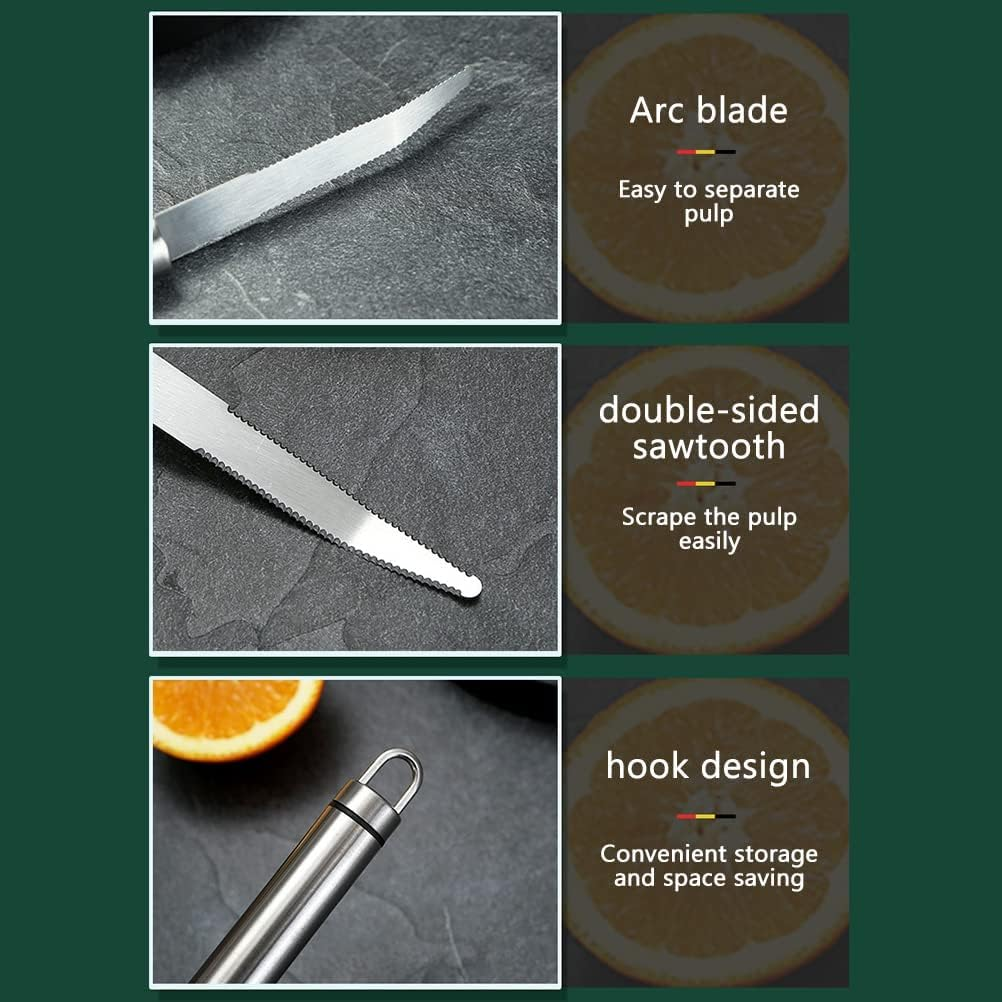 Ayaoch Stainless Steel Grapefruit Knife,Curved Serrated Grapefruit Knife,Suitable for Grapefruit and Oranges image number 3