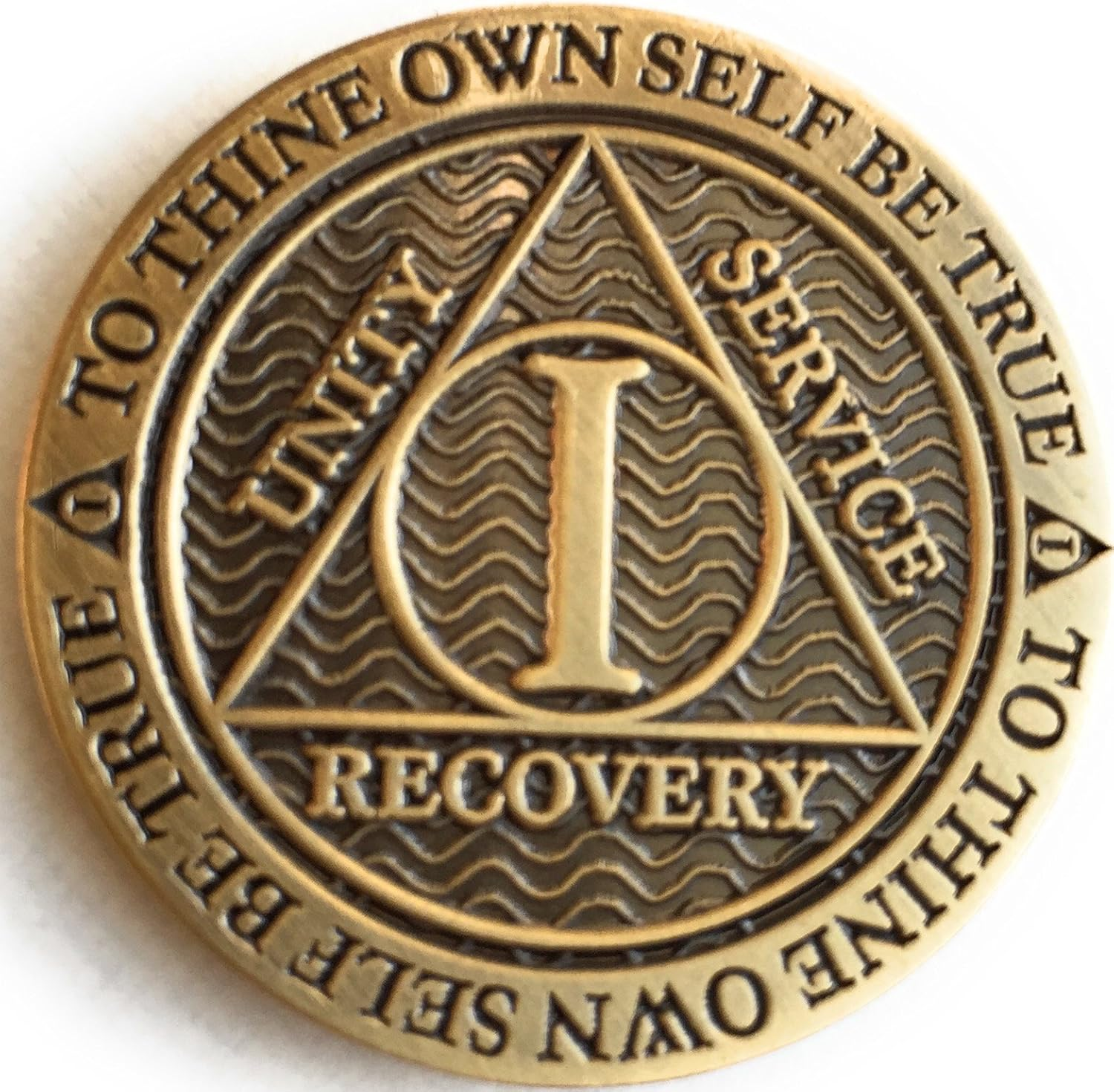 1 Year AA Medallion Reflex Antique Chocolate Bronze Chip image number 4