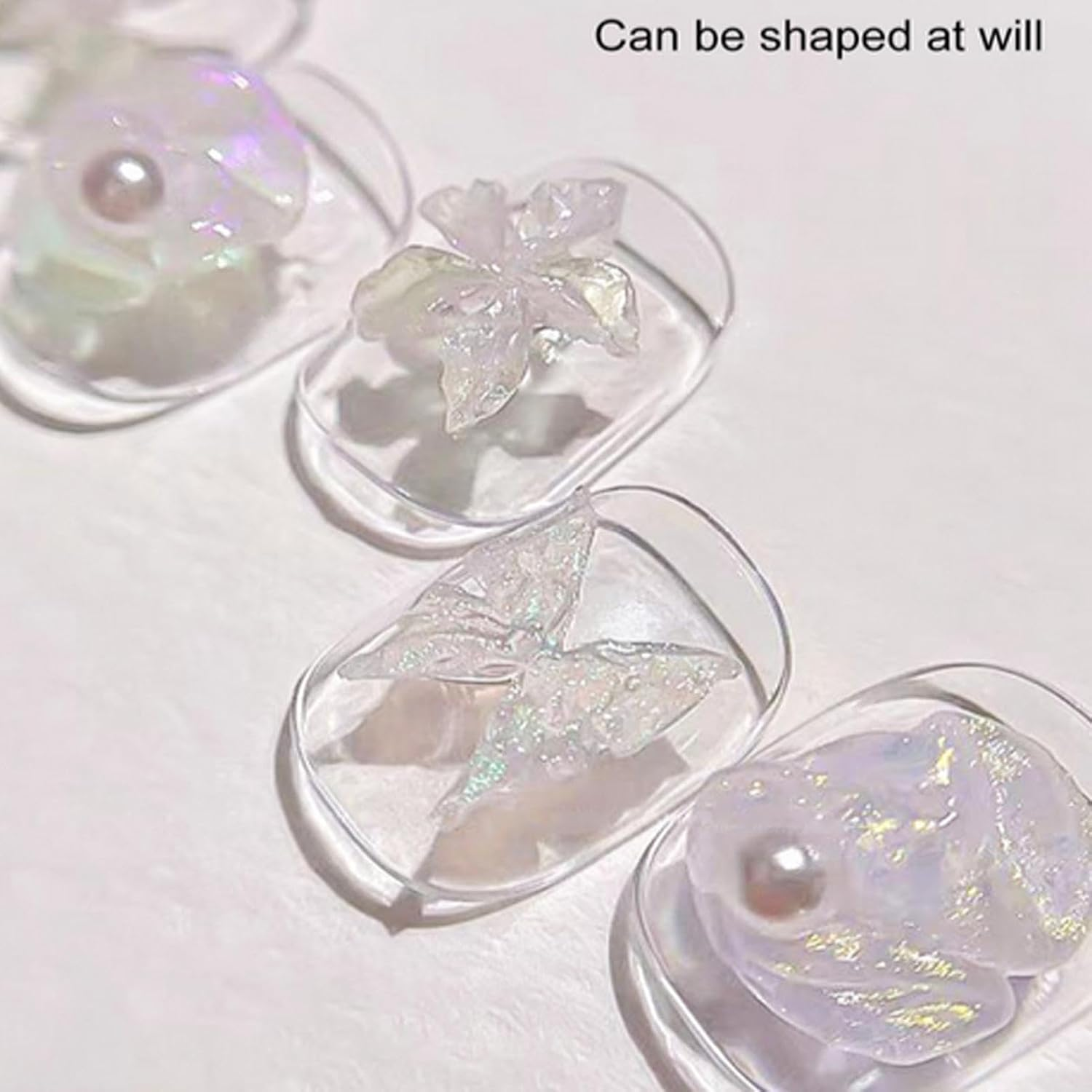 3D Nail Gel - Solid Builder 5 Colors 3D Nail Design Gel | Non-Stick Tool Kit, Manicure Set with Carving Pen for Molding, Building & Painting image number 1