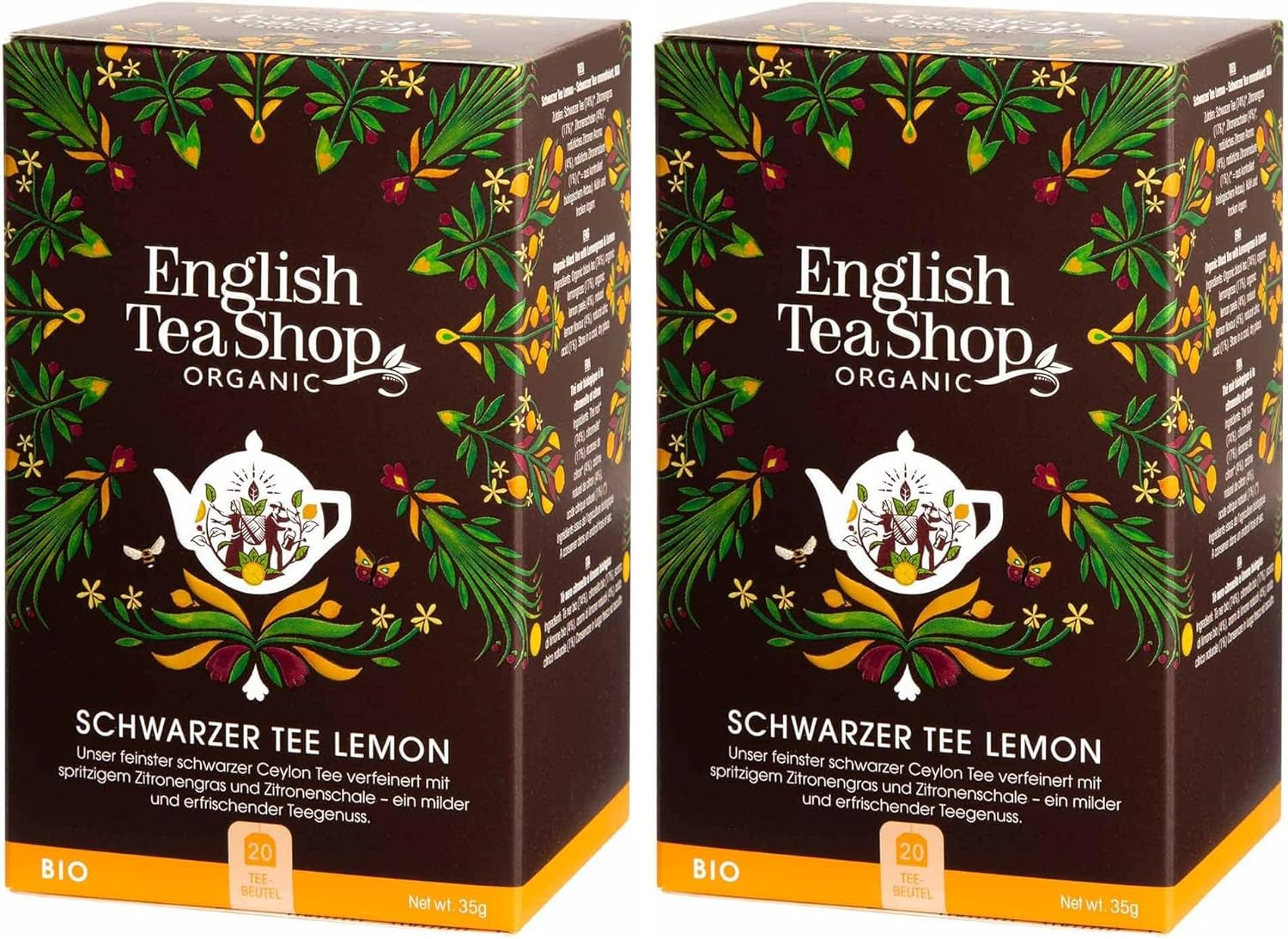 English Tea Shop Organic Lemon Black 20 Teabags