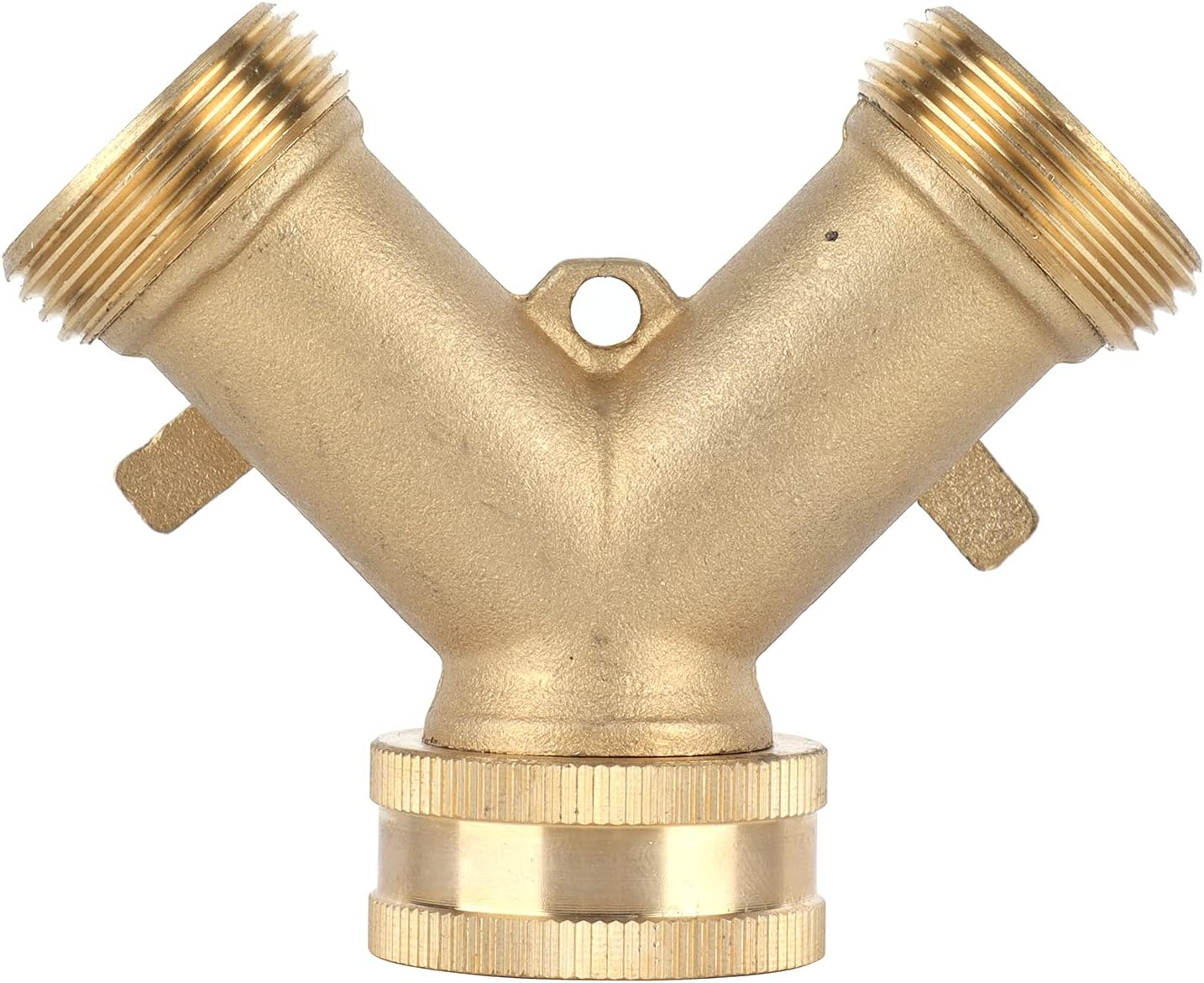 Gernie 2 Way Garden Hose Splitter, Brass Body with Ball Valve, G3/4 Y Connector, Hose Connector, Parts & Connectors, VALVE image number 3
