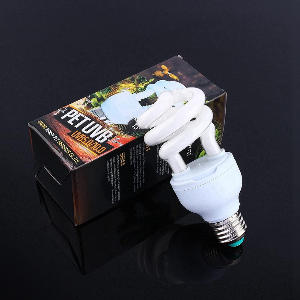 13W UVB 5.0 E27 Base Energy Saving Tortoise Snake Reptile Light Bulb UV Lamp for Reptile Terrariums image number 1