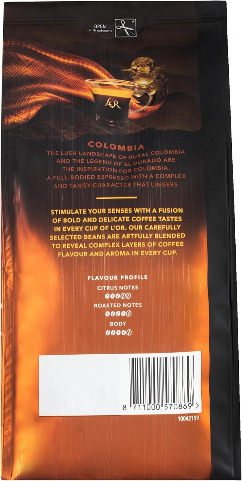 L'OR Espresso Intensity 8 Colombia Coffee Beans 500 G image number 3