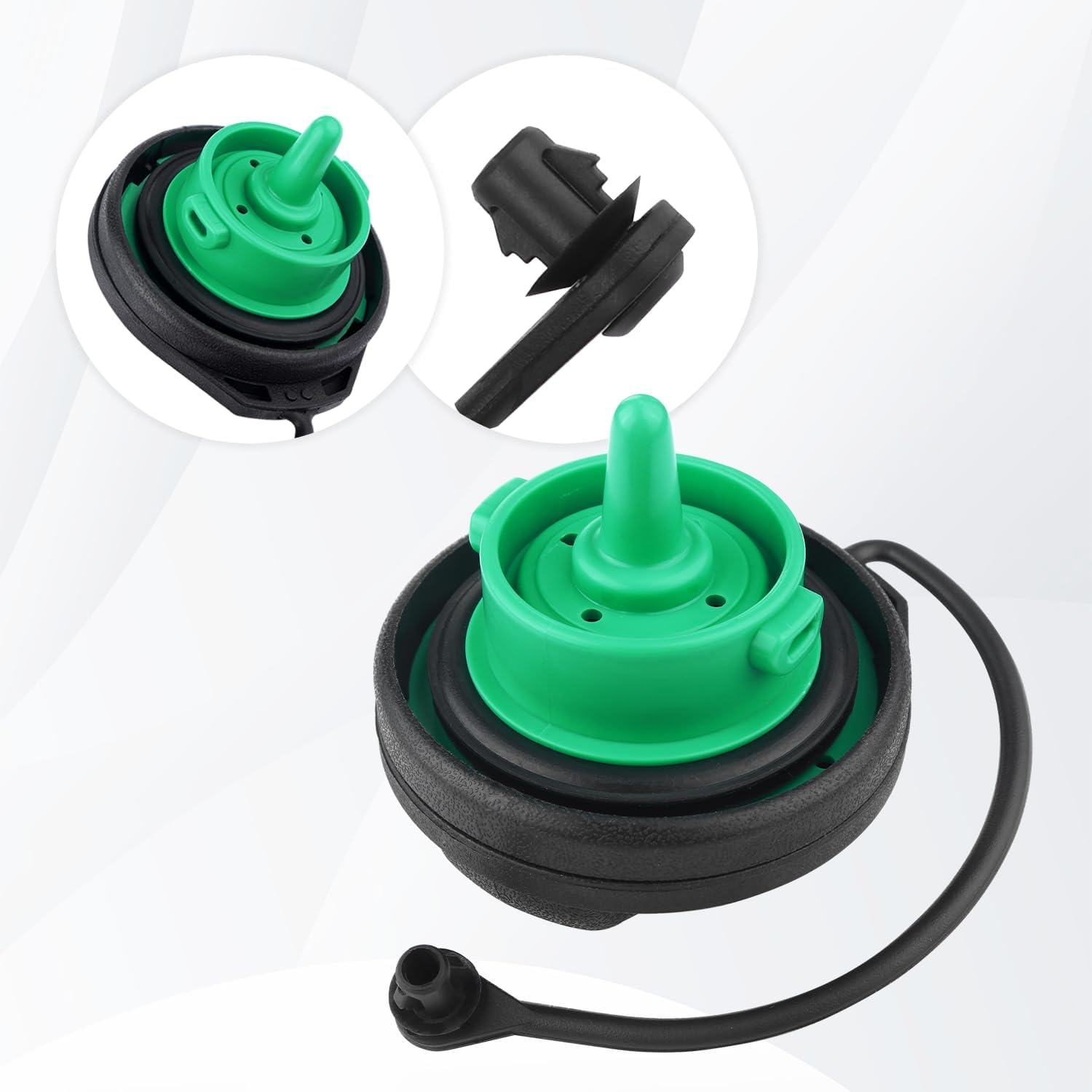 Automotive Gas Cap Replacement Oem#5C0201550T,Tight-Sealing Fuel Cap for Fuel Protection,Fuel Tank Cap Compatible with Volkswagen Golf Sportwagen Audi A4/A5/A8/S4/S5/S5/Q5 image number 1