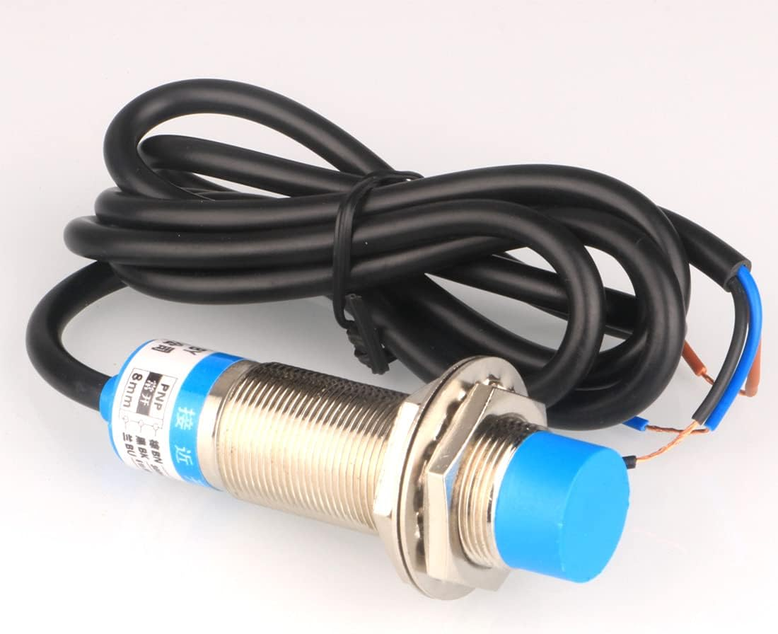 Gebildet 2Pcs Metal Inductive Proximity Sensor Detection Switch, LJ12A3-4-Z/BX Detector 4Mm 6-36 VDC 300 Ma NPN Normally Open (NO) 3-Wire