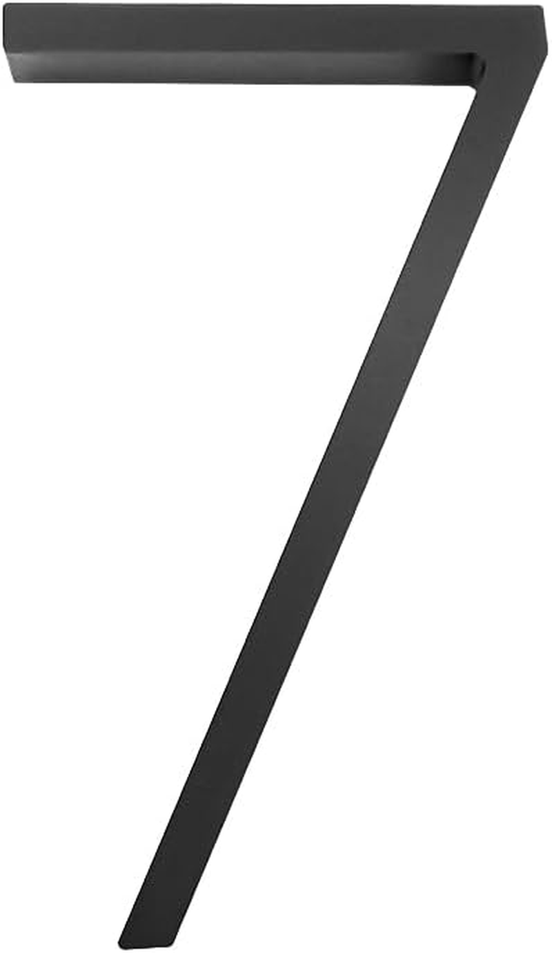 5 Inch Large House Number,Black Acrylic Modern Outdoor Address Sign for Yard Street and Mailbox, Self Adhesive Number for Door, Garbage Bins, Address Number (Number 4) - Number 0 image number 2