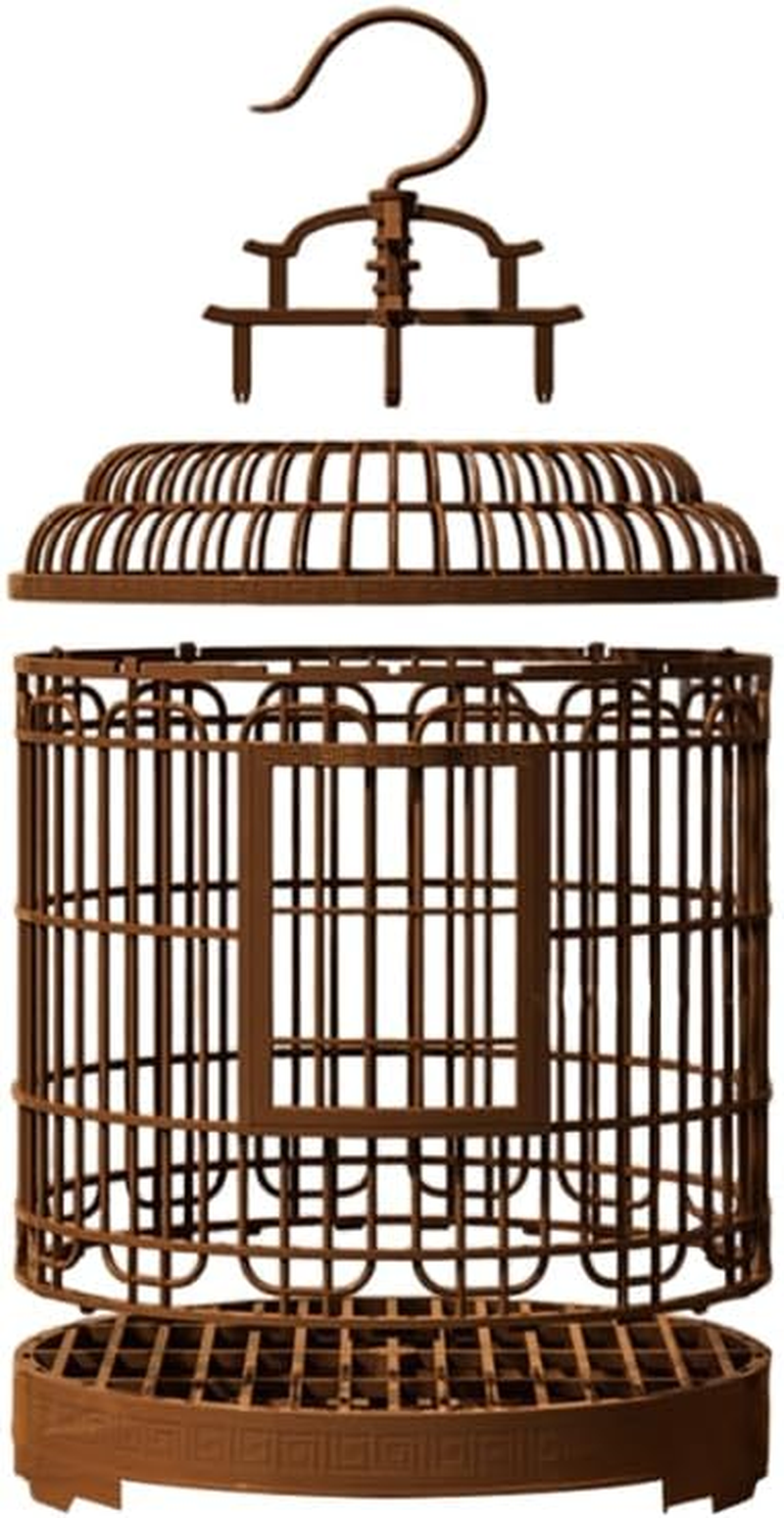Ibasenice Large Portable Bird Cage Vintage Style Travel Carrier for Budgies Cockatiels Parakeets with Spacious Design and Easy Clean Base for Home and Outdoors image number 3