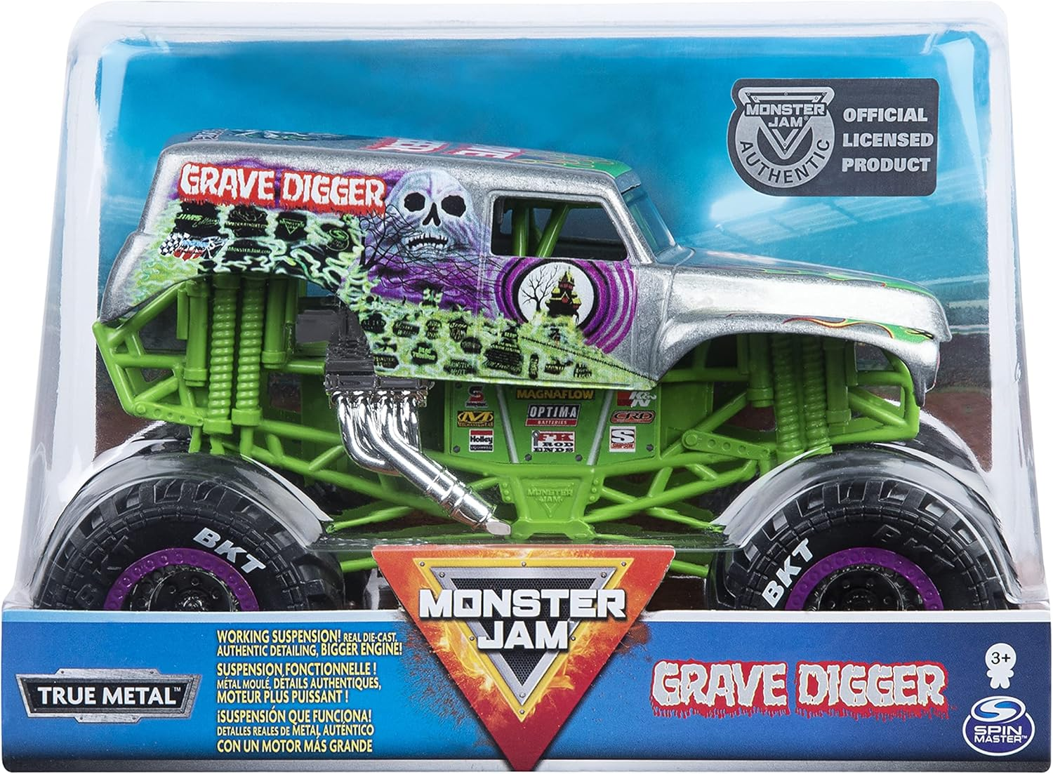 Monster Jam, Official Higher Education Monster Truck, Die-Cast Vehicle, 1:24 Scale - Higher Education image number 6