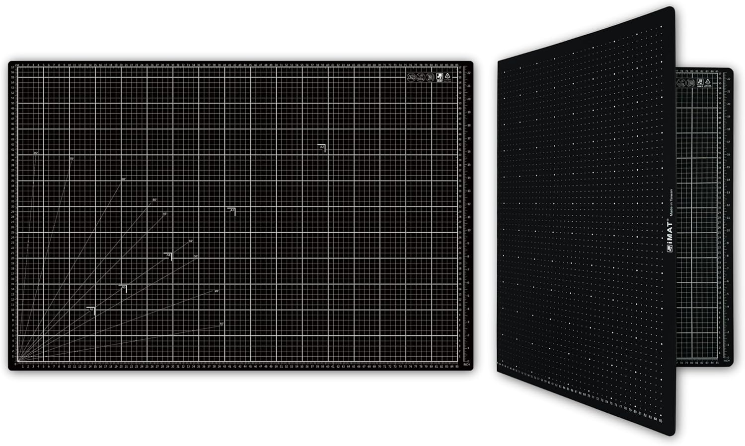 Imat Flip Cutting Mat Note A1, 90X60 Cm, Foldable, Ideal for Crafts, Paper Cutting, Large Leather and Cloth Projects, Sketching, Drawing (Navy Blue)
