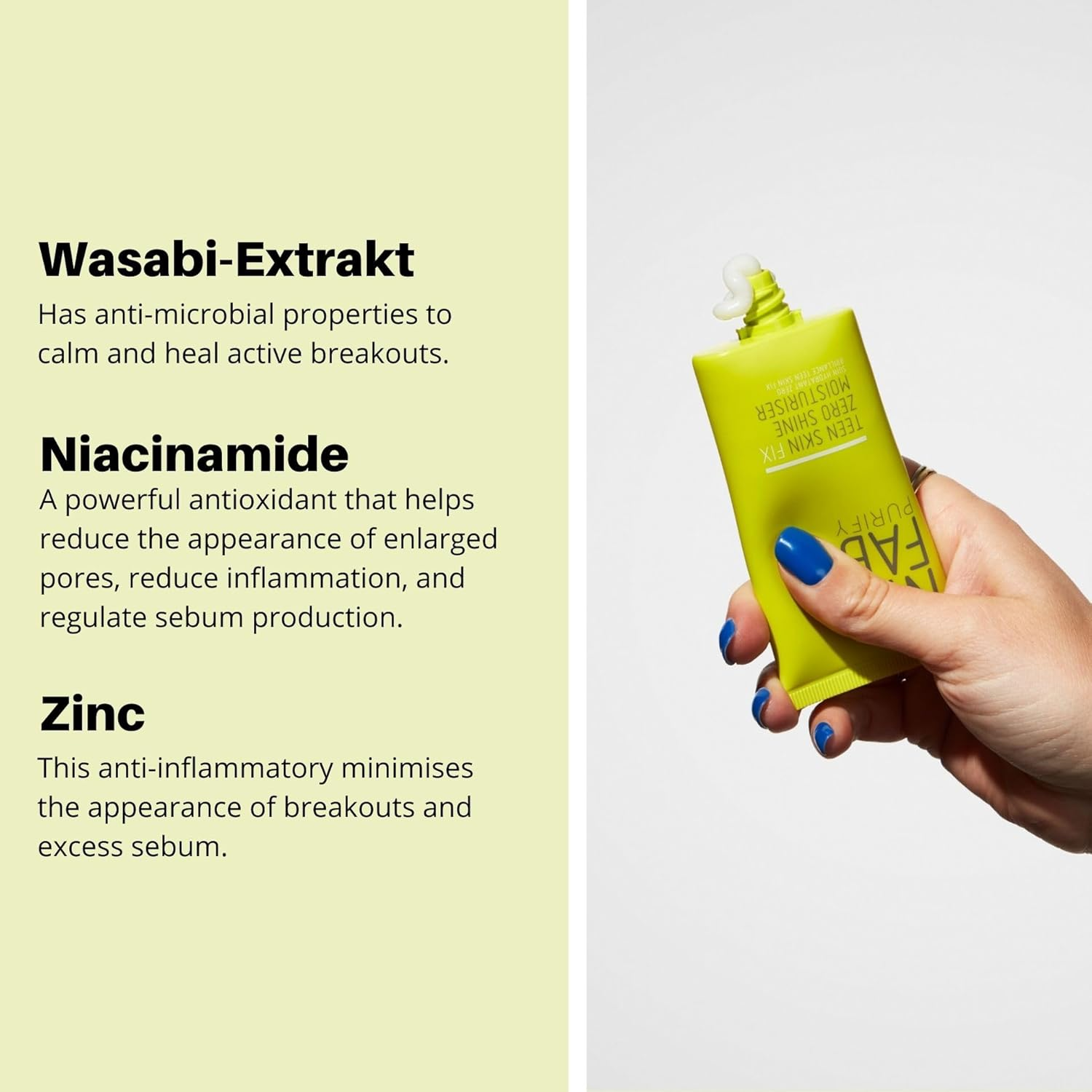 Nip+Fab Teen Skin Fix Zero Shine Moisturiser, 40Ml image number 6