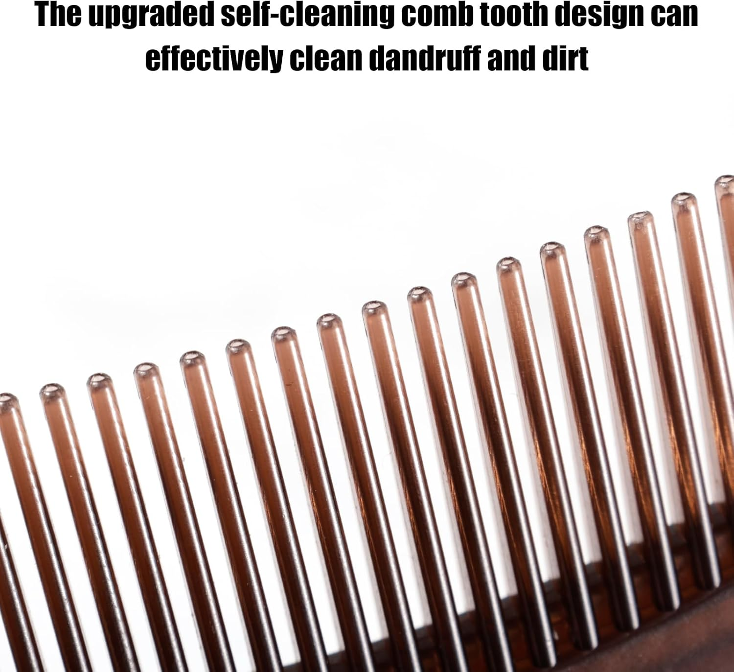 2Pcs Dandruff Comb, 8.11X1.97In Hollow Tooth Hair Comb Comfortable Dandruff Brush Scalp Sweep Detoxing Comb for Woman&Man