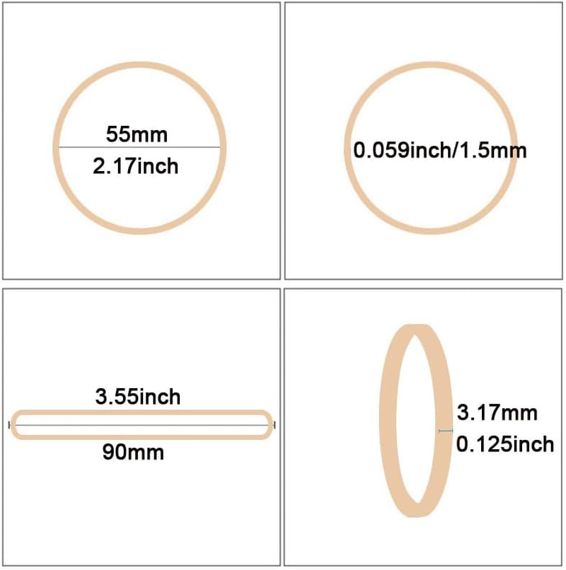 Rubber Bands Beige No.32 Size#32 Elastic Rubber Band 200Pcs 200Grams Office Supplies File Folders Litter Box image number 1