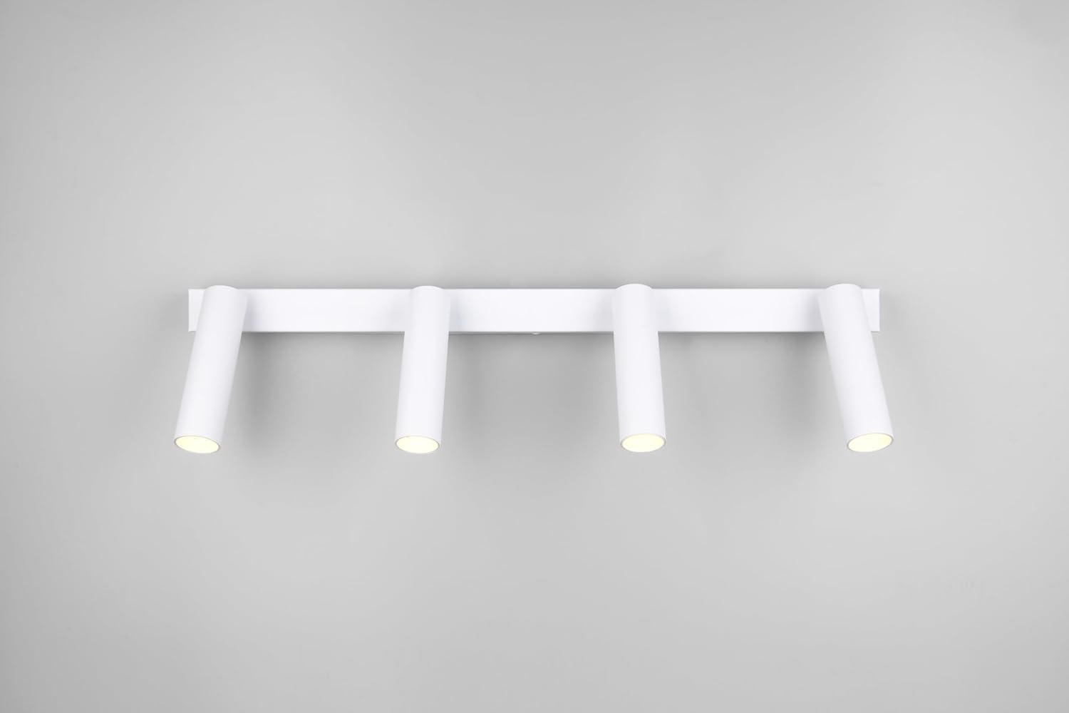 Trio Leuchten Ambala 849210431 LED Spotlight Metal Matt White with 4X 5.5 Watt Leds Adjustable Light Colour Switch Dimmer image number 1