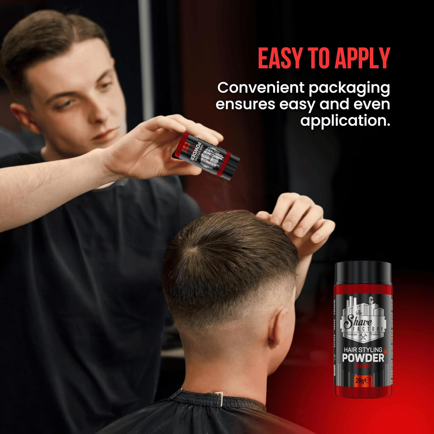 The Shave Factory Hair Styling Powder Mattifying & Volumizing Sapphire image number 4