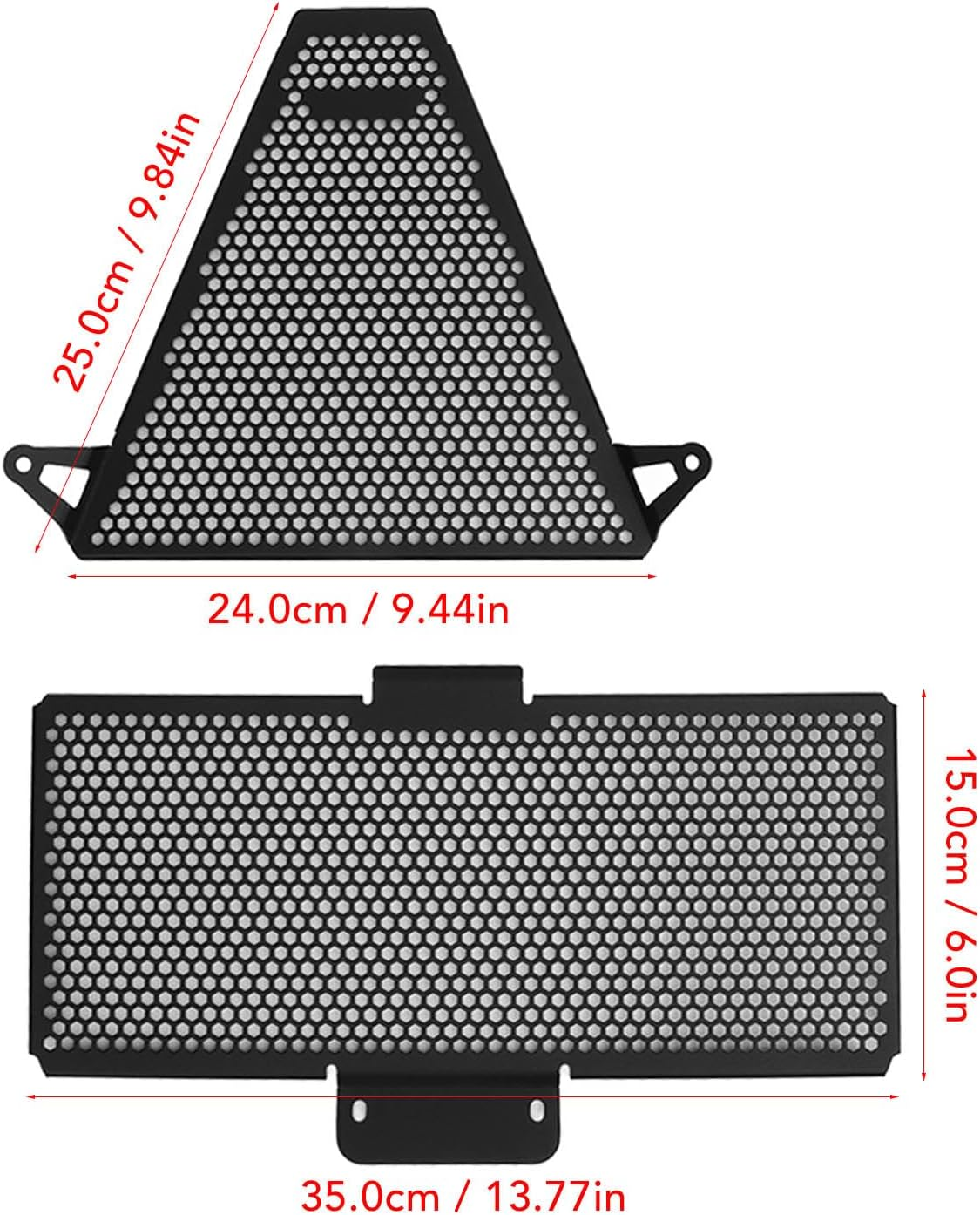 Motorcycle Radiator Grille Guard Protector Cover, for DUCATI Streetfighter V2 2022‑2023 Black Motorcycle Radiator Cover, anti High Performance, 2Pcs image number 3