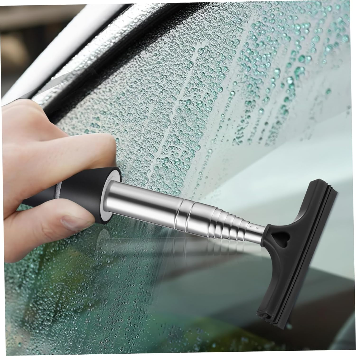 SWOOMEY Telescoping Car Mirror Squeegees 4Pcs Mini Water Wipers for Rear View and Wing Mirrors, Handheld Window Cleaner Set for Automotive Exterior Care in Multiple Colors image number 1