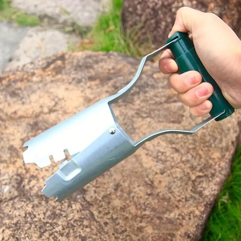 AIMALL Gardening Seedling Lifter Transplanter Tool &ndash; 8.7In Durable Zinc-Plated Iron Tool with Comfortable Plastic Handle for Vegetable and Flower Planting