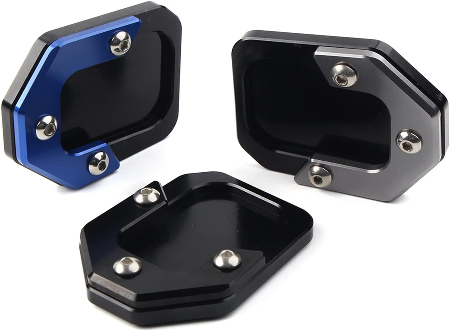 KANGYEBAIHUODIAN Motorbike Aluminum ​Kickstand Enlarge Plate Pad Fit for BMW C400X 2018-2021 & C400GT 2019 2020 2021 (Color : Titanium) image number 2