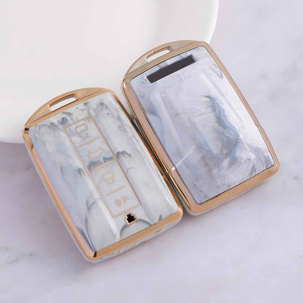 Ontto Car Key Fob Cover Fit for Great Wall GWM WEY TANK 300 500 Tank300 Tank500 Remote Key Case Keyring Remote Keychain Key Holder Key Shell Bag Accessories image number 3