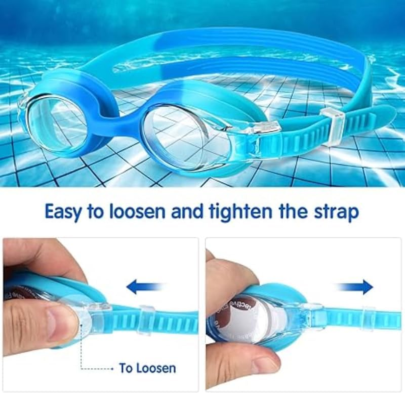 TCOTBE Boys Girls Kids Swim Goggles, 1 Pack Swimming Goggles No Leaking anti Fog Kids Goggles(Age 6-14) image number 6