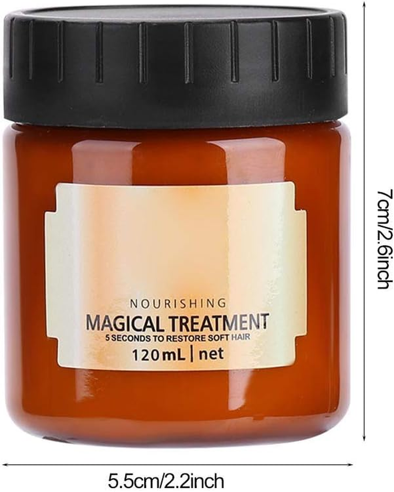 TOUISEDGI Magical Treatment Hair Mask, 120Ml Magical Hair Mask Nourishing Treatment Soft Repair Damage Professional for Hair Salon image number 3