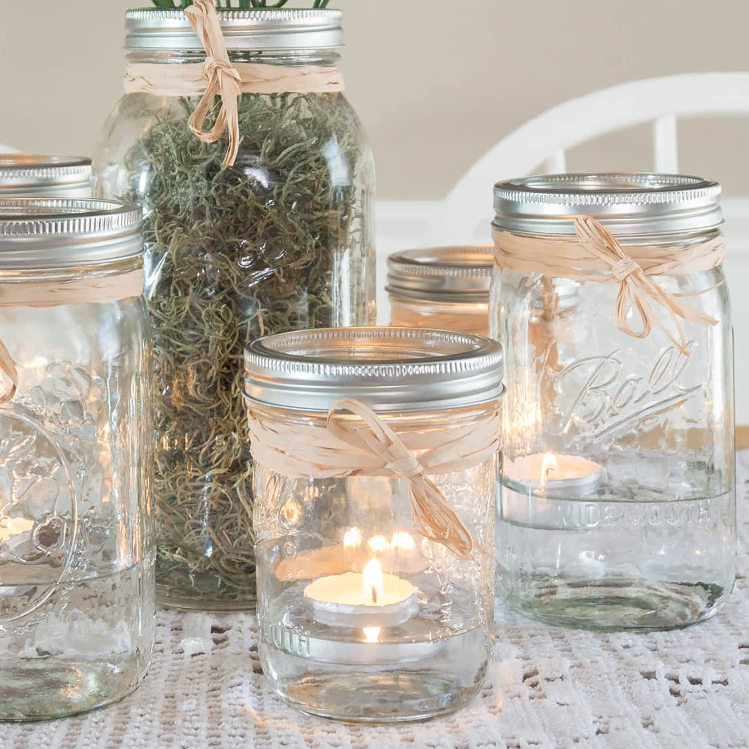 Stonebriar 300 Pack Unscented Tea Light Candles with 6-7 Hour Extended Burn Time, White, 300 Count image number 6