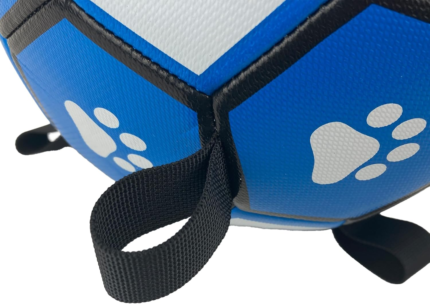 Canine Care Soccer Ball with Tabs Medium Dog Toy &ndash; Medium Soccer Ball with Tabs for Dogs &ndash; Lightweight, Interactive & Built for Outdoor Play image number 1