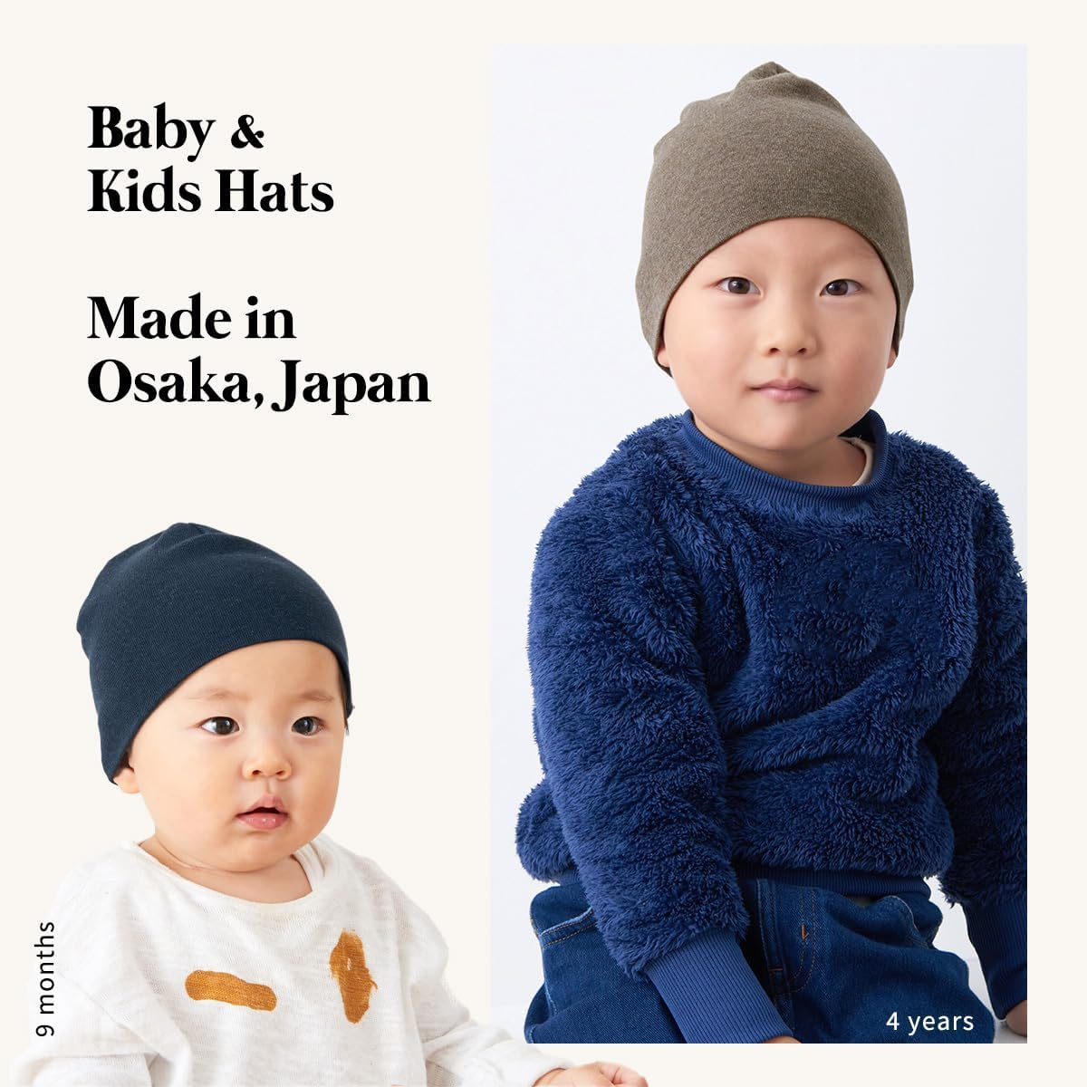 CHARM Toddler Organic Beanie Boys - Slouchy Cotton Kids Warm Knit Hat Girls image number 2