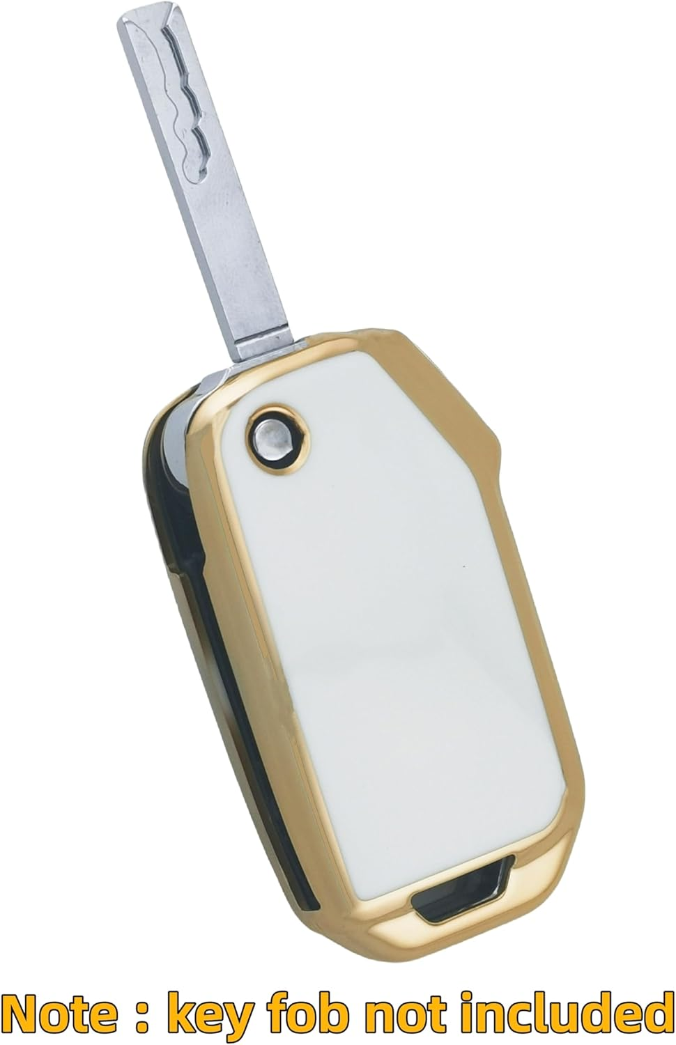 RUNZUIE 2Pcs 4 Buttons TPU Key Fob Cover for 2019-2023 2024 Kia K5 Forte Seltos Soul Sportage Sorento Cerato (Folding Flip) image number 4