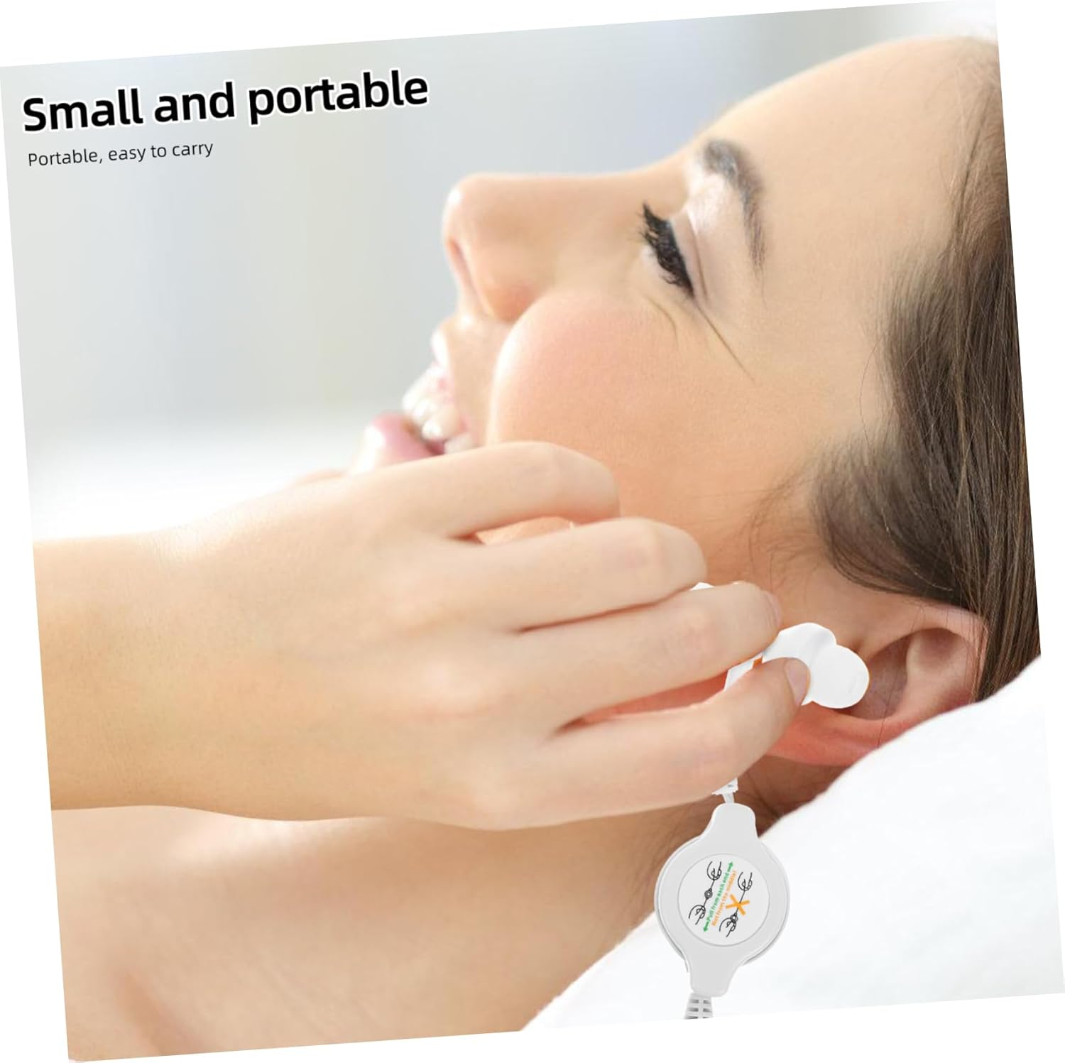 GARIOUANS Retractable in Ear Headphones Lightweight Portable for Gym Travel Relaxation Compatible with CD Players Devices Easy Storage Design Sleek White Finish image number 2