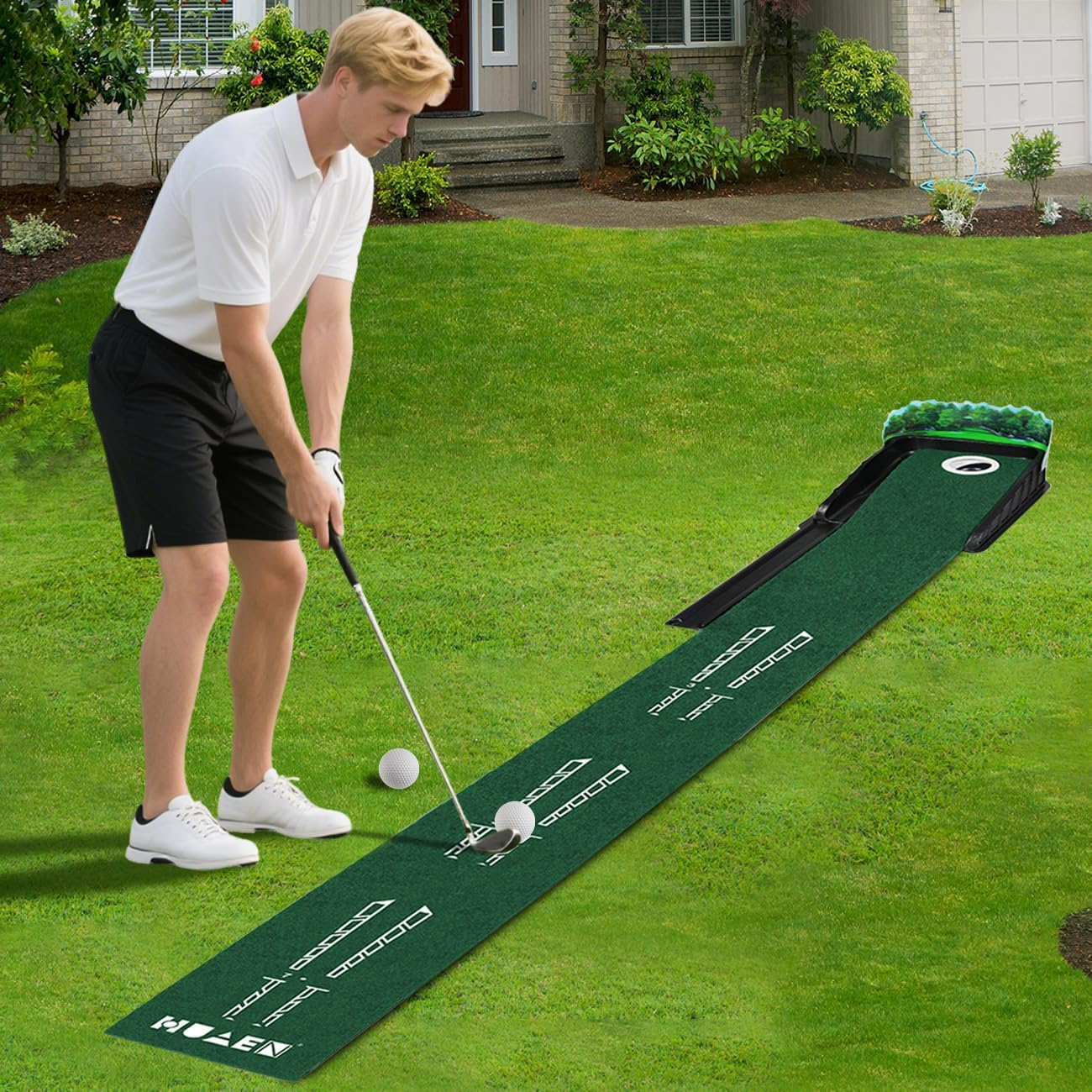 Aumerage Golf Practice Bundle - Indoor/Outdoor Training Aids to Improve Swing Accuracy & Ball Speed for All Skill Levels image number 3