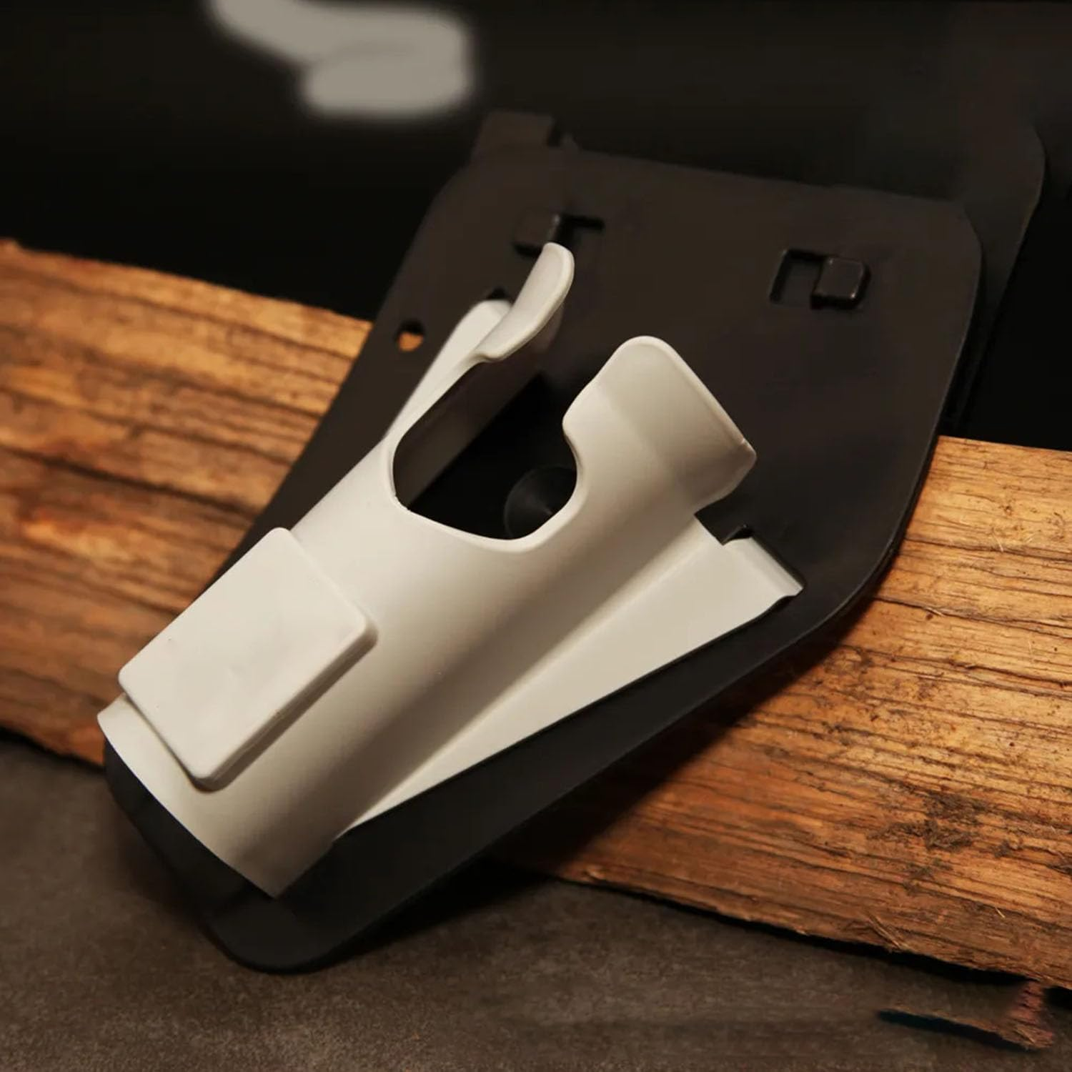 IONPSHG Slide in Fishing Rod Hip Holster Adjustable Hands Free Waist Belt Holder for Wading Surf Fly & Bank Fishing Quick Draw Durable Pole Holster Gear (Grey)