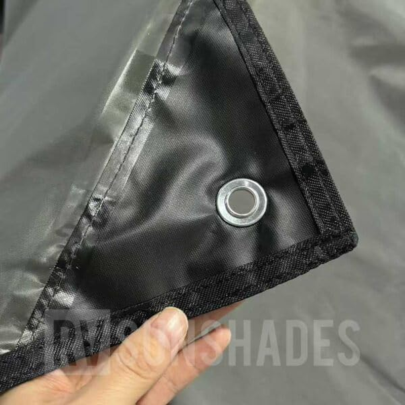 Waterproof Privacy Screen 4.0X2M Grey Caravan Awning Rain Shield Dual Spline image number 2