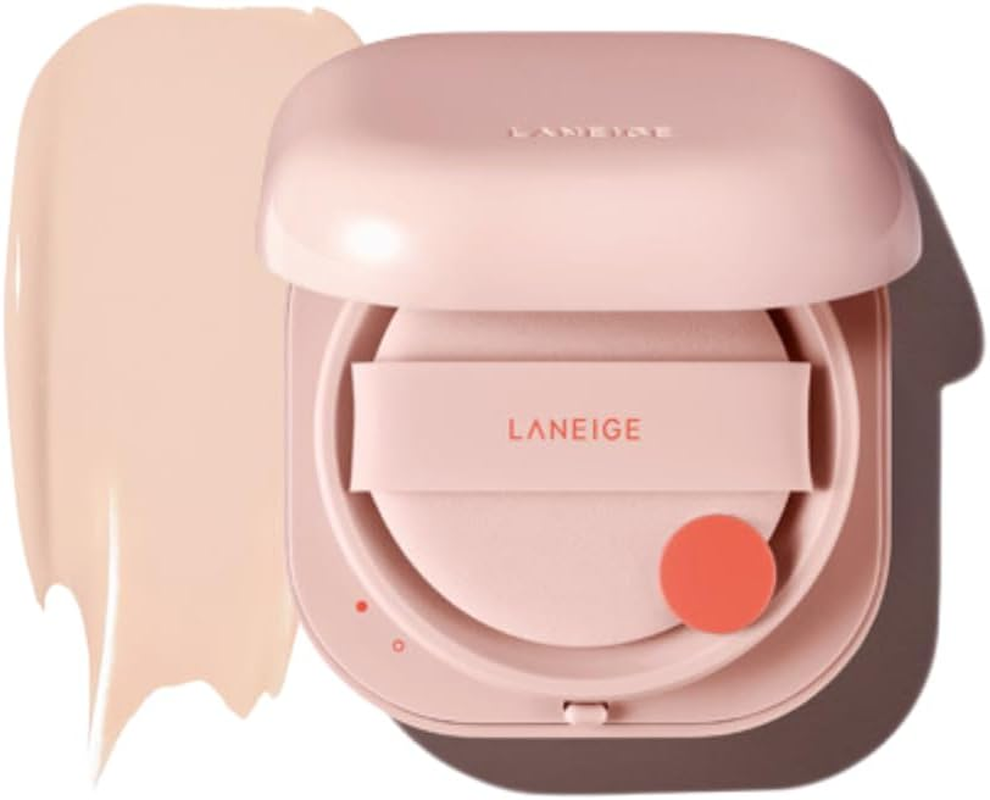 NEO Cushion Glow 15G (No Refill Included), 6 Shades Available, Long Lasting for Laneige (21N1 Beige)