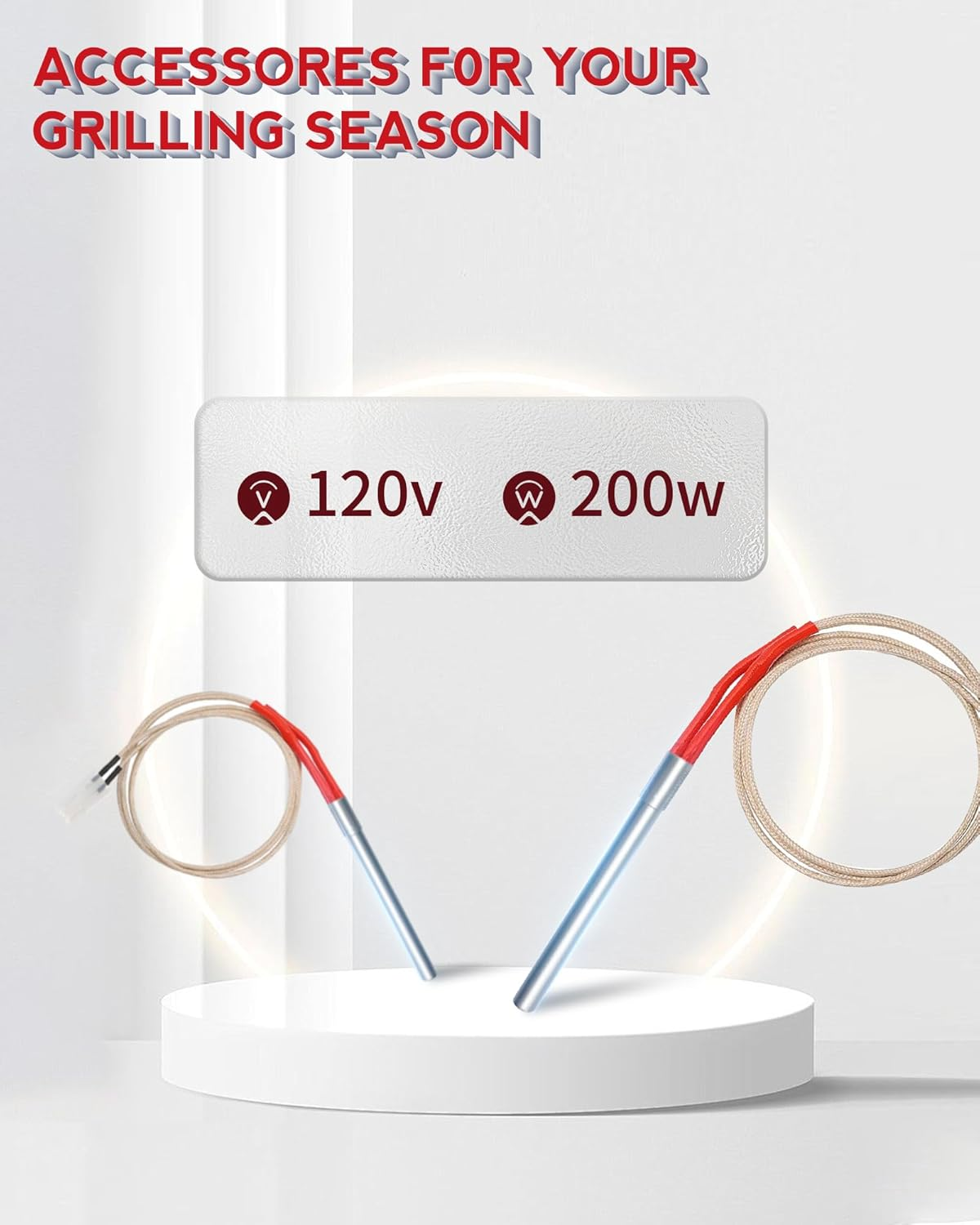 AC Hot Rod/Grill Igniter Replacement for Traeger, Pit Boss, Camp Chef, Z-Grills and Nexgrill Wood Pellet Grill Models image number 2