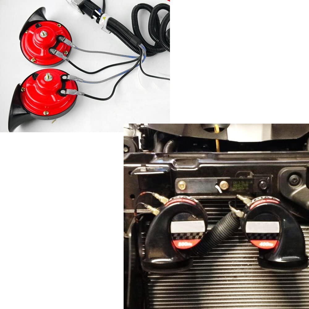 Ijdmtoy (1 12V Horn Wiring Harness Relay Kit Compatible with Car Truck Grille Mount Blast Tone Horns (Actual Horn Not Included) image number 6