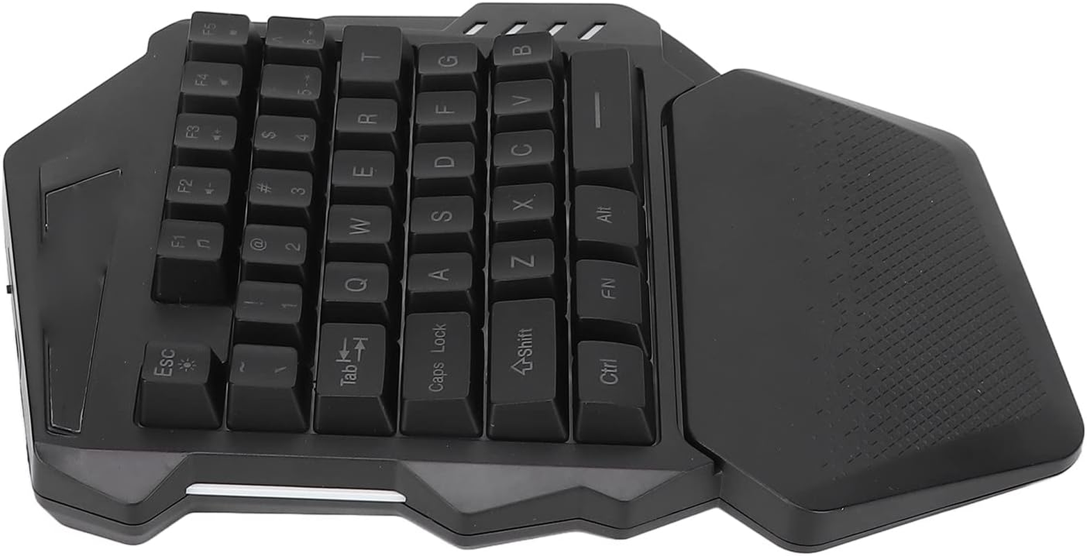 One-Handed RGB Gaming Keyboard,2.4G Wireless Gaming Keypad,Mechanical Feel Gaming Keyboard Left-Hand,Portable 35 Keys,For Xp,For 7/10 image number 4