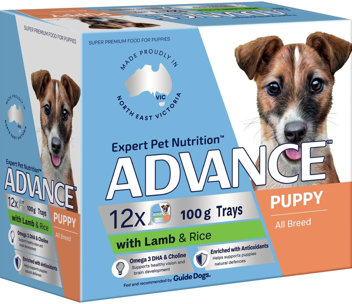 Advance Puppy All Breed Lamb and Rice Wet Dog Food 100 G (Pack of 12) image number 2