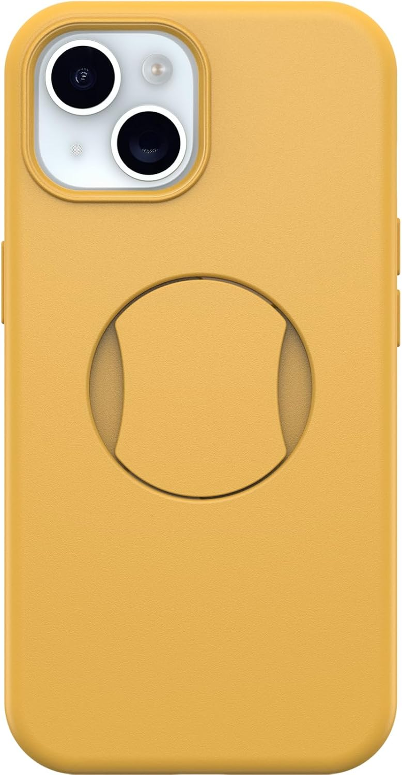 Otterbox Iphone 15, Iphone 14, and Iphone 13 Ottergrip Symmetry Series Case - Black, Built-In Grip, Sleek Case, Snaps to Magsafe, Raised Edges Protect Camera & Screen