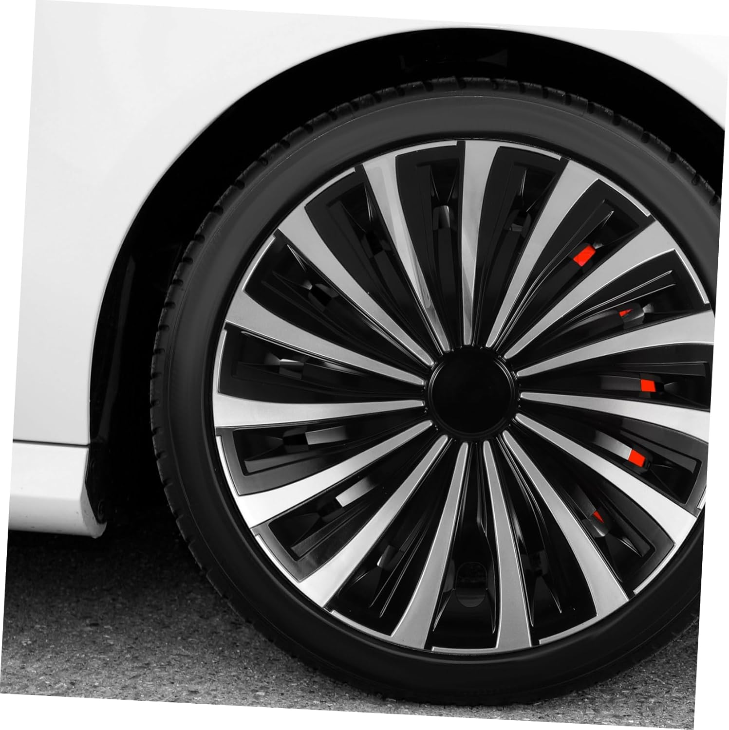 Ipetboom Decorative Wheel Hub Cap Car Rim Cover Steel Wheel Hubcaps Automotive Hub Cover image number 1