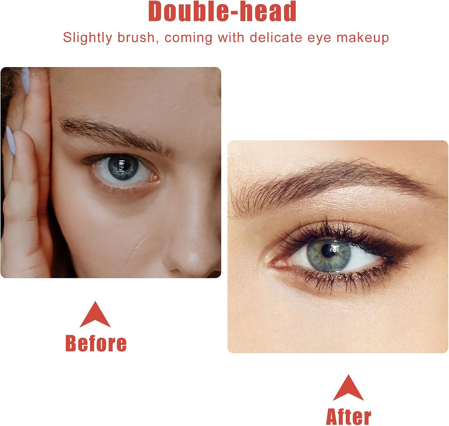 SAVITA 4Pcs Eyebrow Brush Set Including Double-Headed Eyebrow Brush, Lip Brush, Angled Brush, Brow Tinting Brush for Women Cosmetic in Home and Salon, Wax, Gel Brush