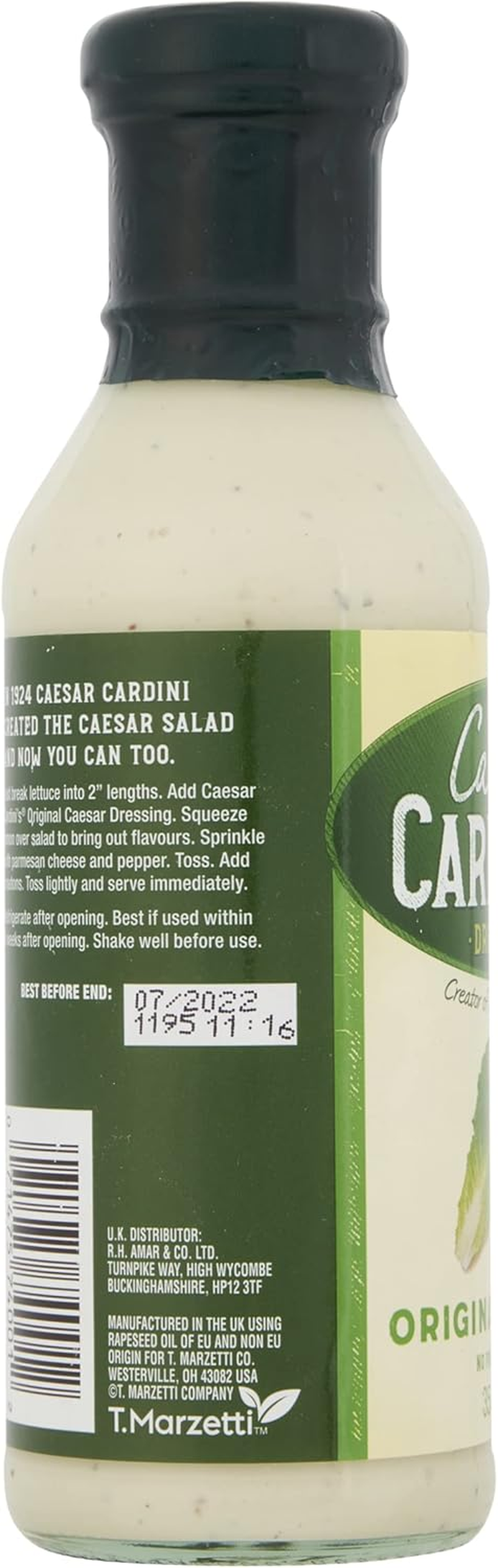 Cardini'S Original Caesar Dressing 350Ml (Pack of 6) image number 3