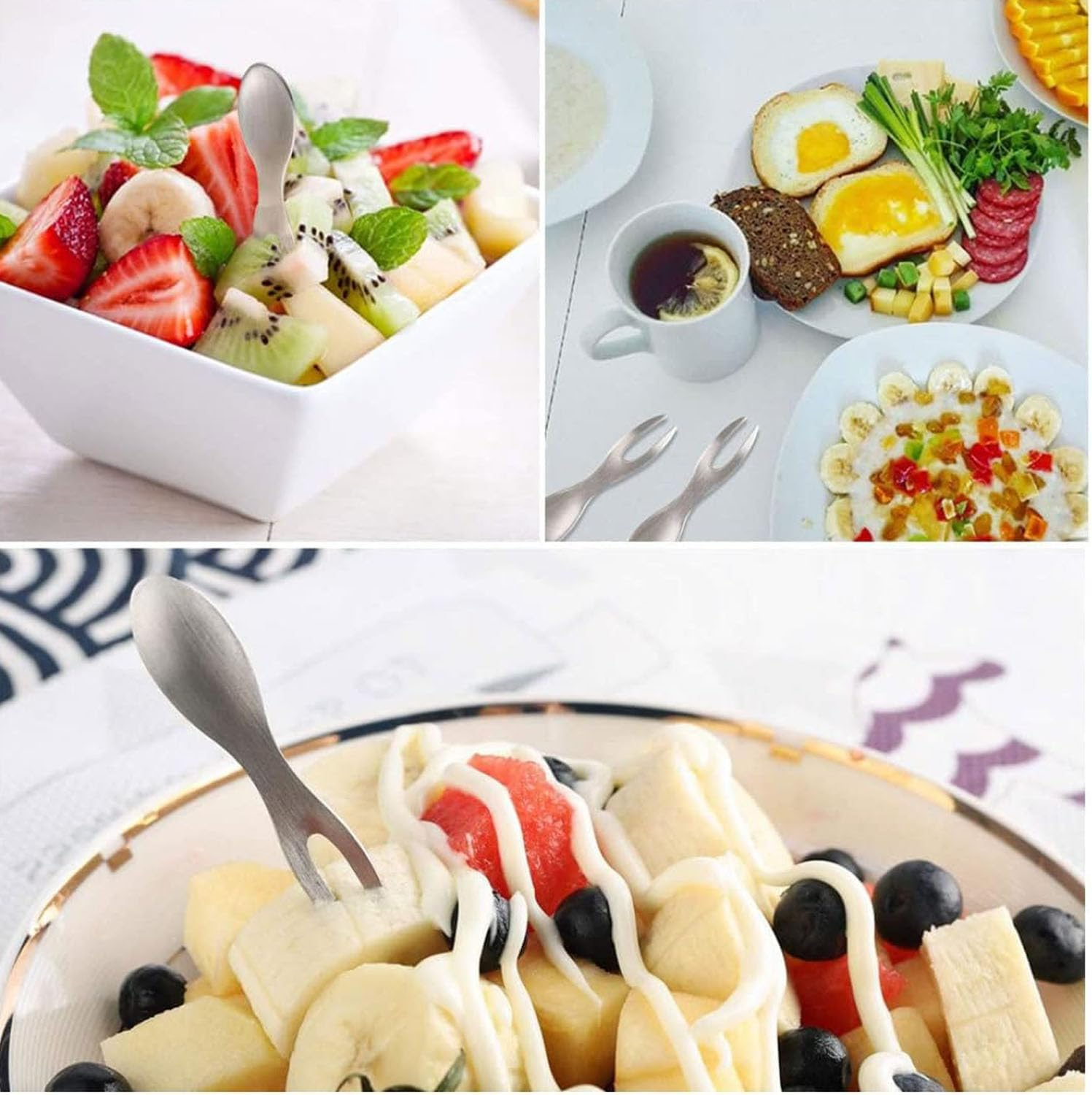 EOMECUIGAO Stainless Steel Corn Holders 10PCS Perfect for Corn on the Cob Fruits Snacks Ideal for Picnics Barbecues Parties image number 6