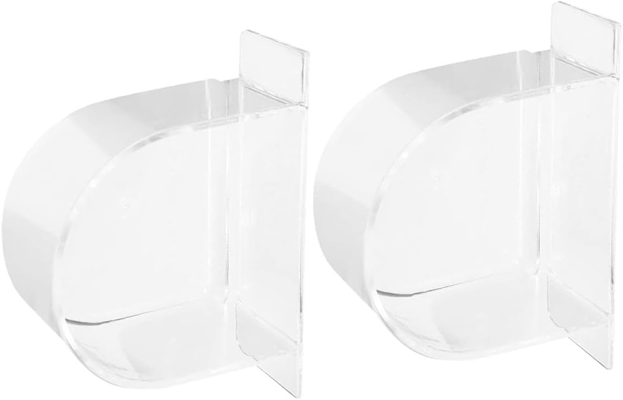 Limcryspp 2 Semi-Circular Bird Food Bowls, Large-Capacity Plastic Birdcage Food Boxes, Suitable for Pet Birds Such as Parrots, Phoenixes, and Couple Parrots image number 3