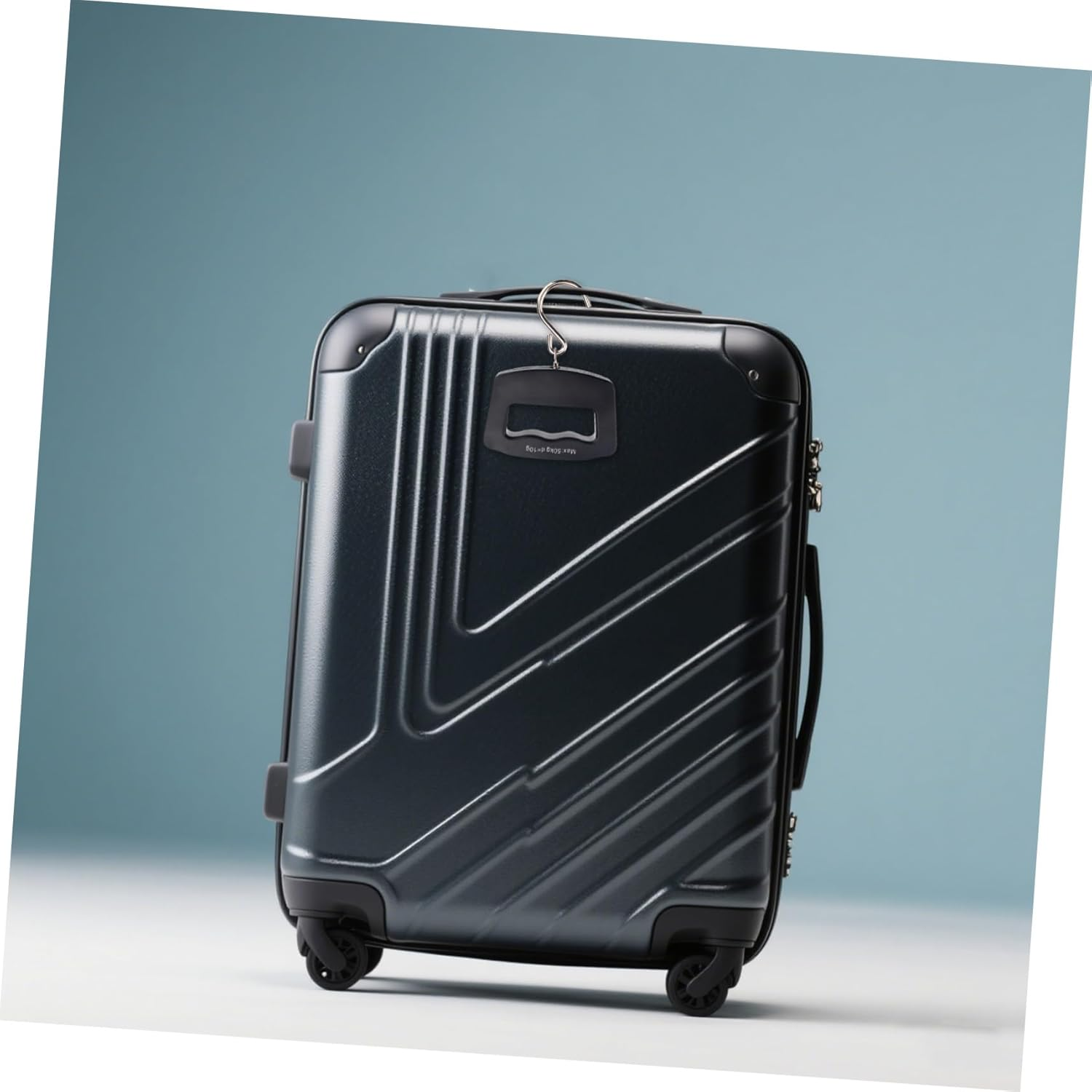 GOOHOCHY 2PCS Digital Hanging Luggage Scale Portable Travel Bag Weigher with Comfortable Handle Large Hook Backlit LCD for Suitcase Baggage Accurate Mini Handheld Scale image number 2