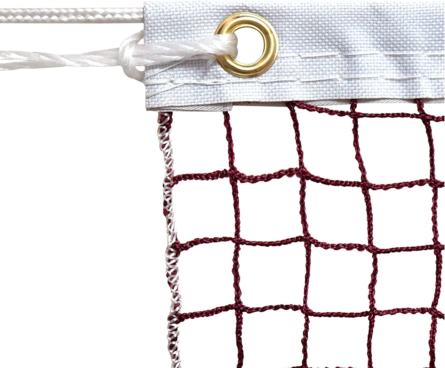 Sanung Badminton Net with Carrying Bag Single Side Stitching Badminton Replacement Net Polypropylene Nylon Sports Mesh Net for Daily Training Exercise Competition Easy Setup 20FT X 2.5FT image number 2