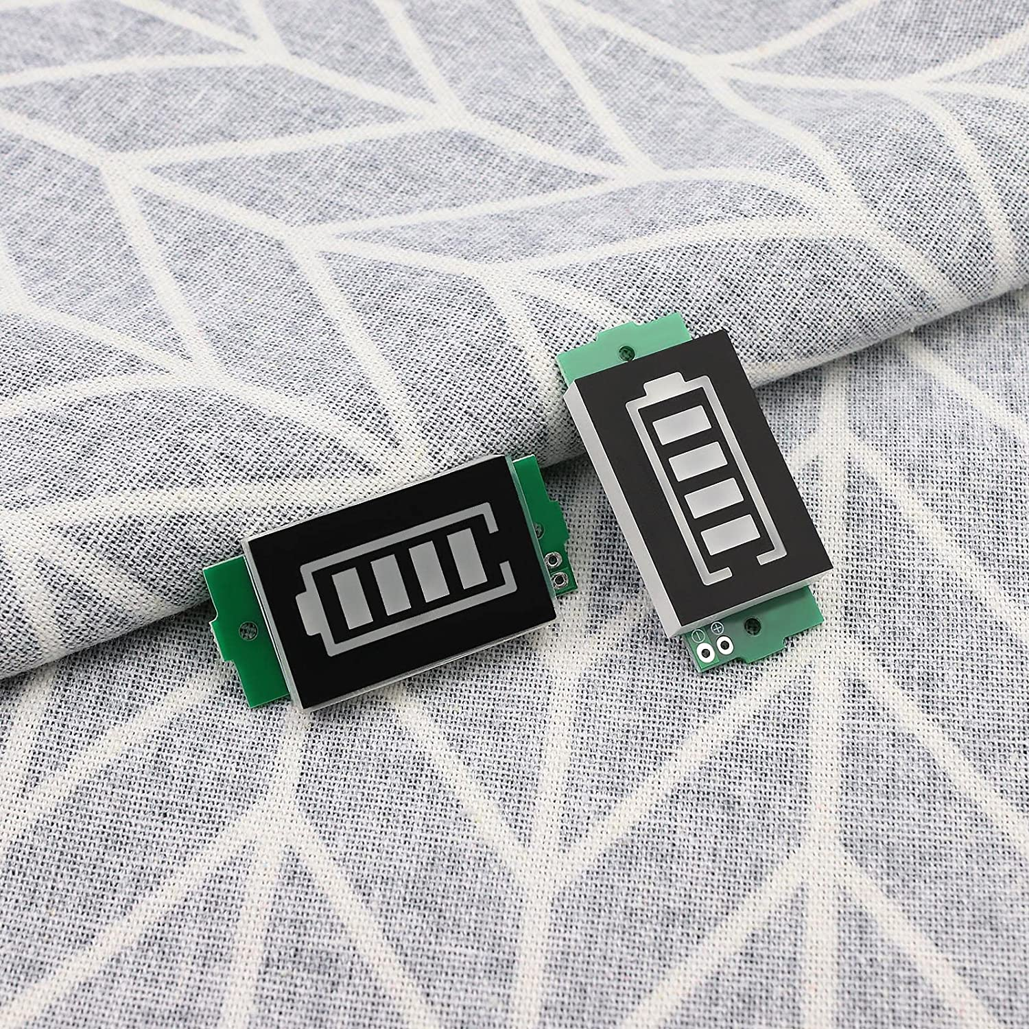 Emsea 4Pcs Battery Capacity Indicator Module 3-34V Battery Charge Indicator Module 5Ma Compatible with 1S 2S 3S 4S 5S 6S 7S 8S image number 2